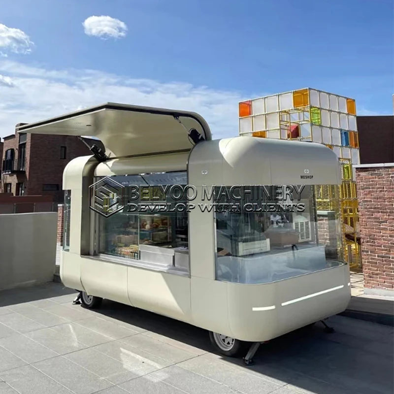 Belyoo MobileTrailer Fully Equipped Coffee Shop, Food Stand, Ice cream, custom kiosk, ba