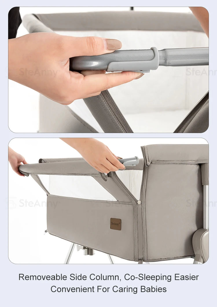 Crib Free Baby Bedside Portable Infant Travel Bed