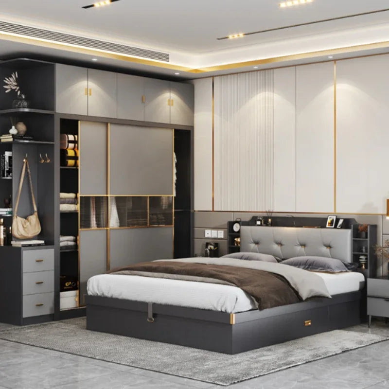 Nordic King Size Light Luxury Bed Loft Comforter
