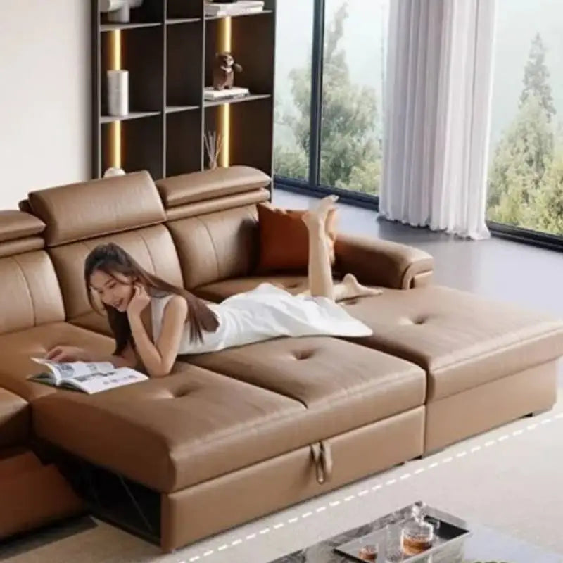 Nordic Large Luxury Brown Back Support Sofa, Designer Recliner lounge sofa (Copy)