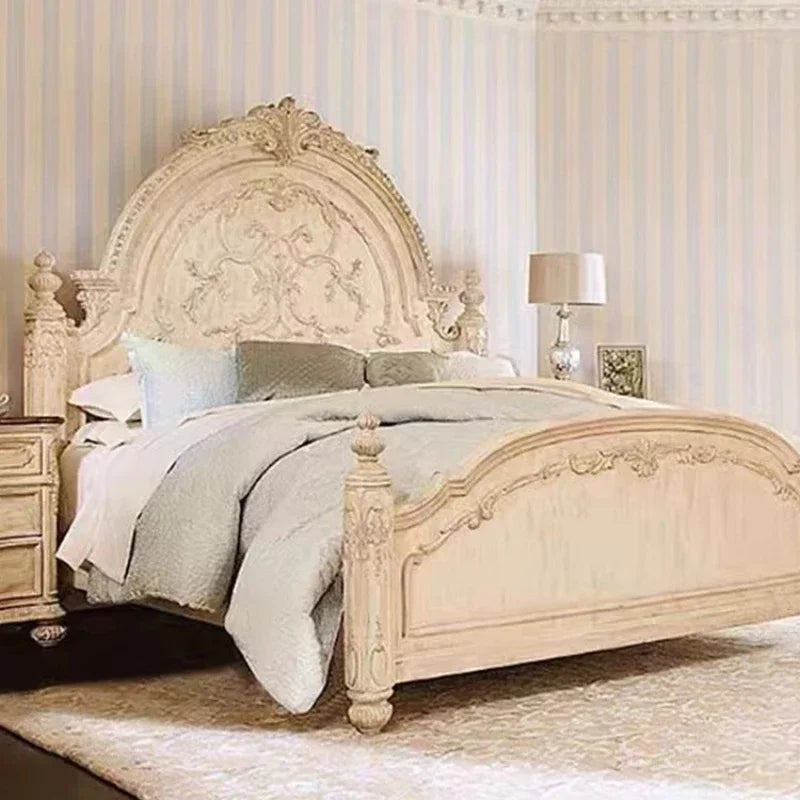 Letto  Matrimonial American Wood  King Size  Headboards  Comforter, 2 people queen size bed