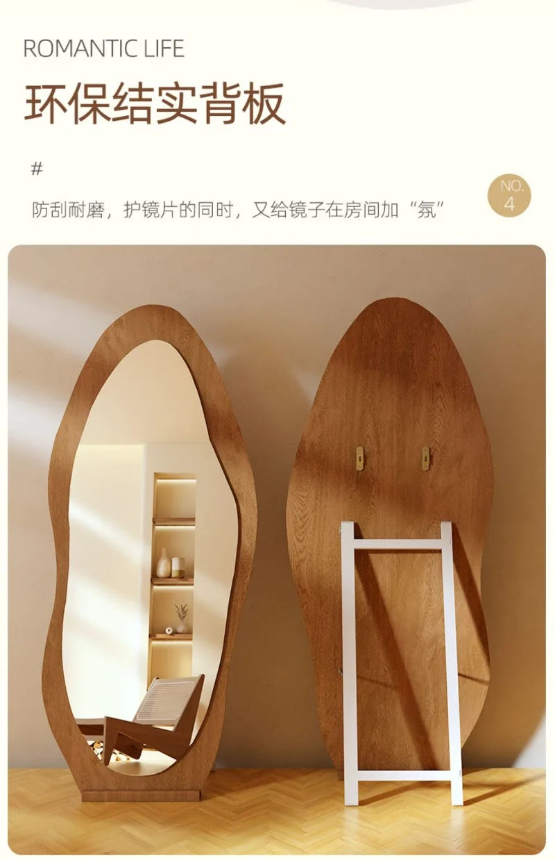 Decorative Floor Mirror Full Body Standing Korean Interior, Neon decor