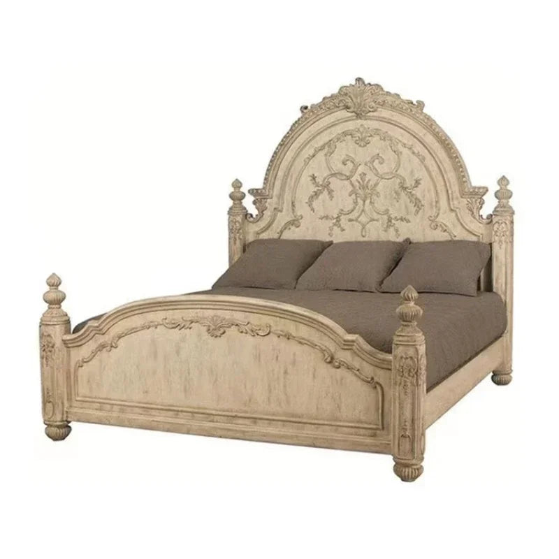 Letto  Matrimonial American Wood  King Size  Headboards  Comforter, 2 people queen size bed