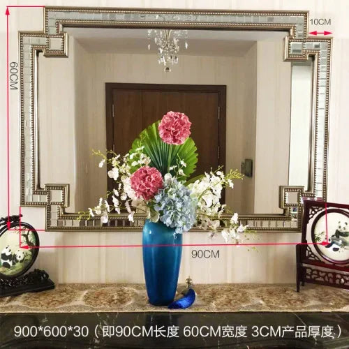Nordic Aesthetic Horizontal Designer Big Size Wall Mirror