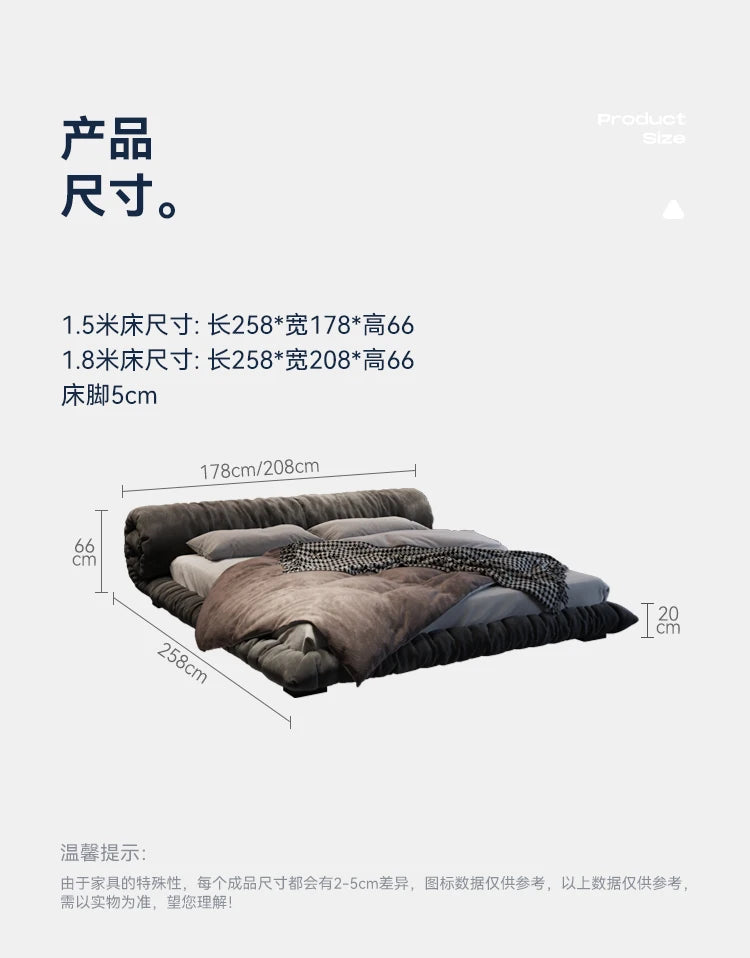 Big Wooden King Size Beds , Duvet  Waterproof, Gray, Luxury Backrest