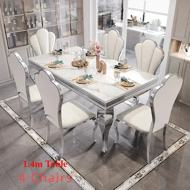 Nordic Vanity Oilproof Luxury, Unique Gold Vintage Marble. Big Design Table