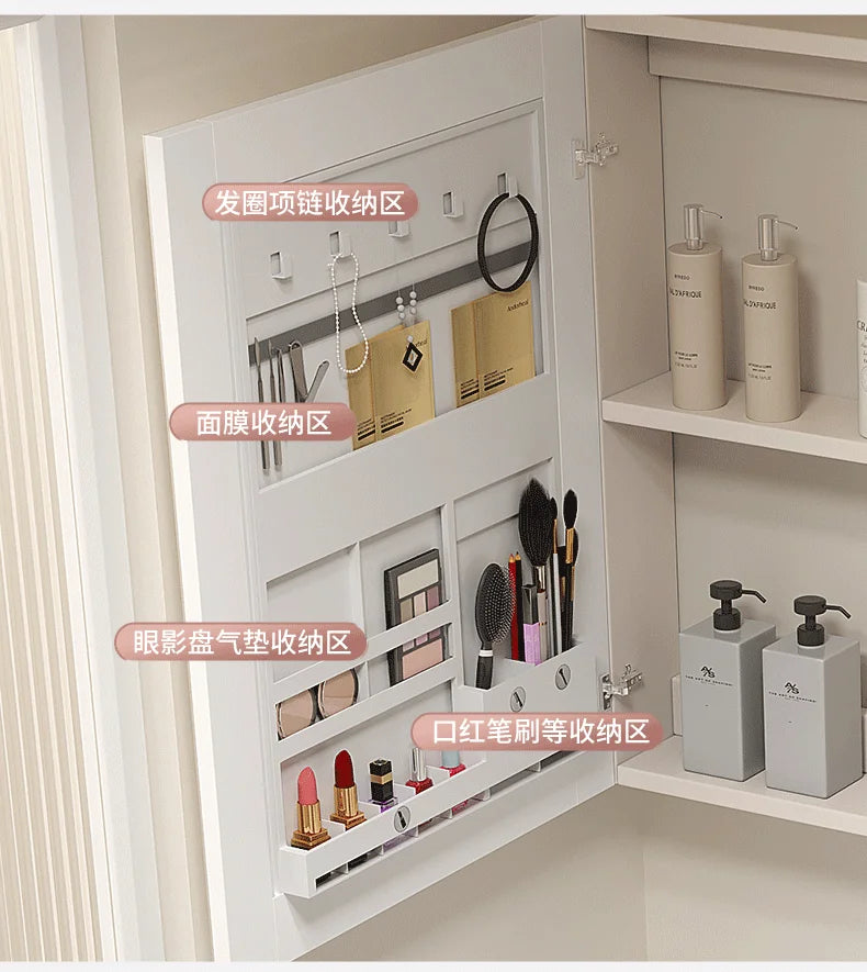 Small Medicine closet, cabinet storage, narrow luxury vanity shelf