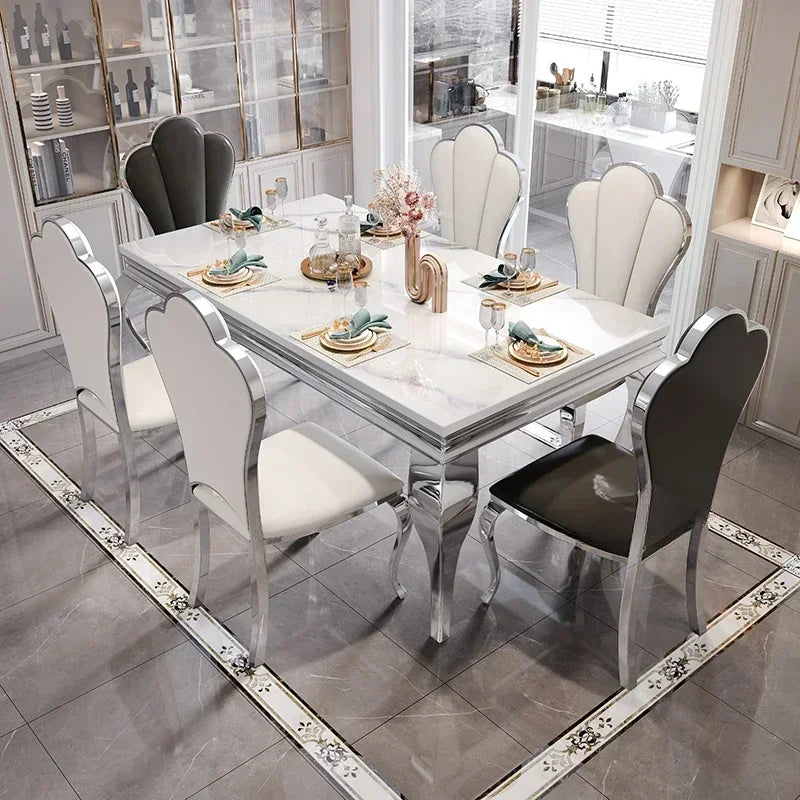 Nordic Vanity Oilproof Luxury, Unique Gold Vintage Marble. Big Design Table