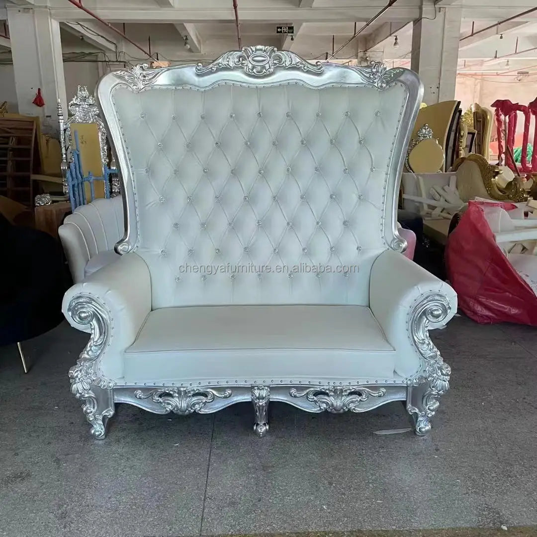 Modern casual luxury king high back wedding chair