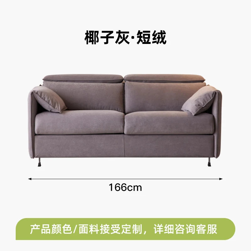 Nordic Italian Designer Modern Small Sleeper Sofa, foldable , convertible couch