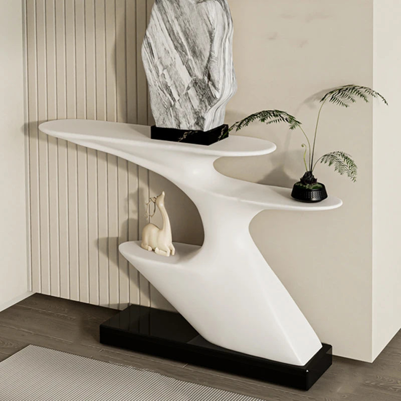 Nordic Miminalist  Mini Corner White Table Console office table design