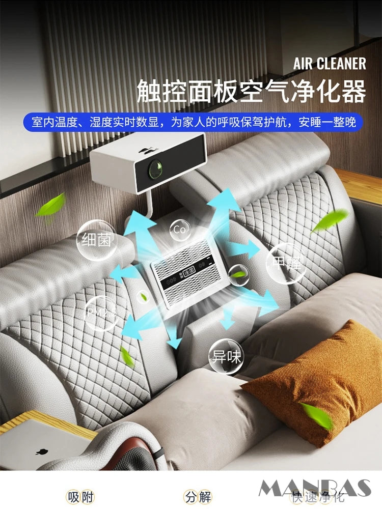 Tech Smart Ultimate Multifunctional Bed Frame with Genuine Leather, Massage, Speaker, Projector, Air Purifier