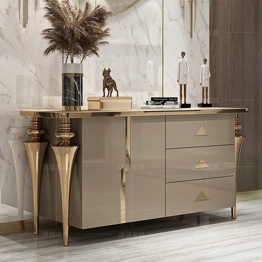 Modren Entrance Display stand, luxury storage cabinets, showcase corner drawers