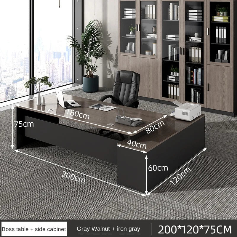 Luxury European Organizers L-shaped Standing Computer Writing Desk