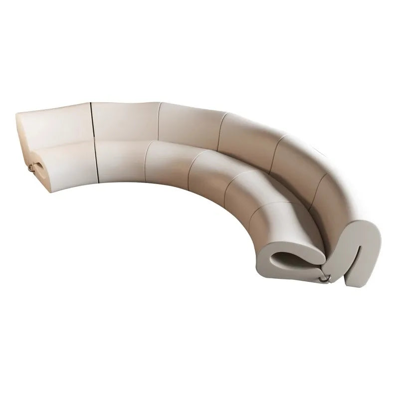 Villa European Sofa  and Ottoman  Large Adjustable Italian  Designer Curved Canape Salon