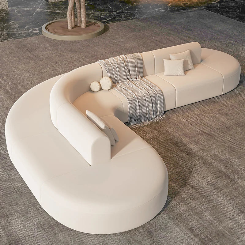 Nordic Lazy Lounges White Wood ,Large Design, European filler , puffs couch, modern canape, unique