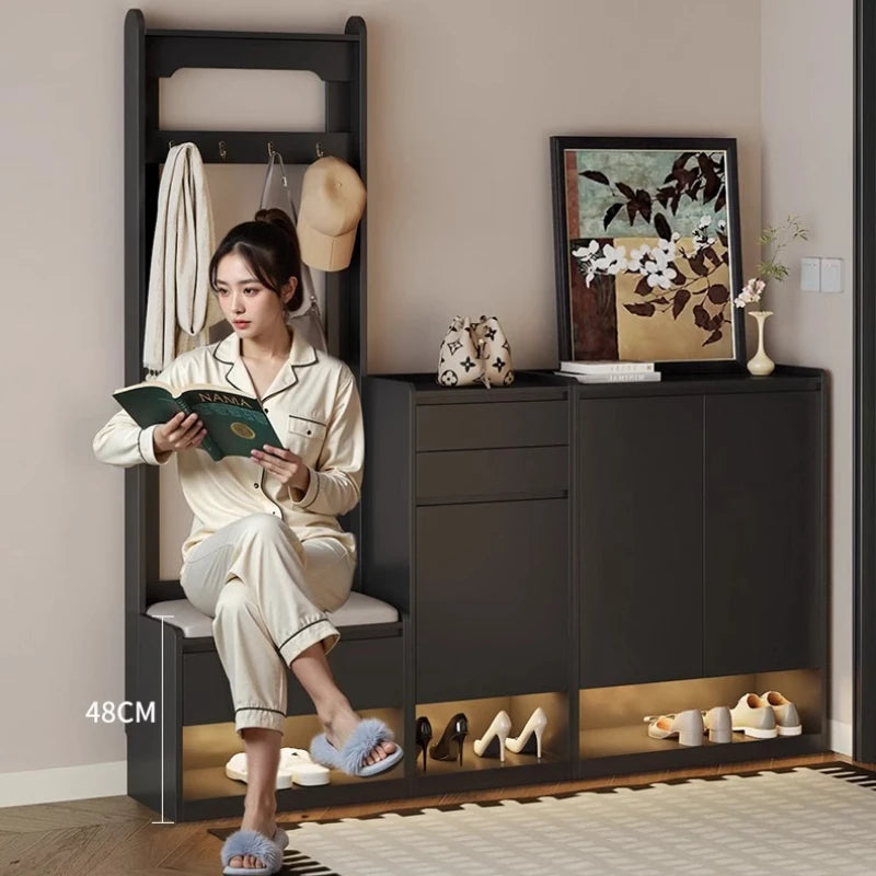 Simplicity Luxury Entryway Modern Designer Organizer Shoe Rack Space Saving Cabinet