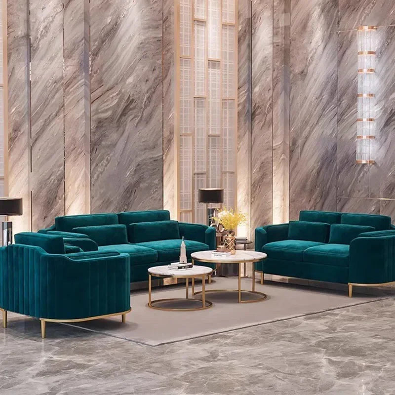 Green Floor Armchair, modern fancy designer  sectional sofa