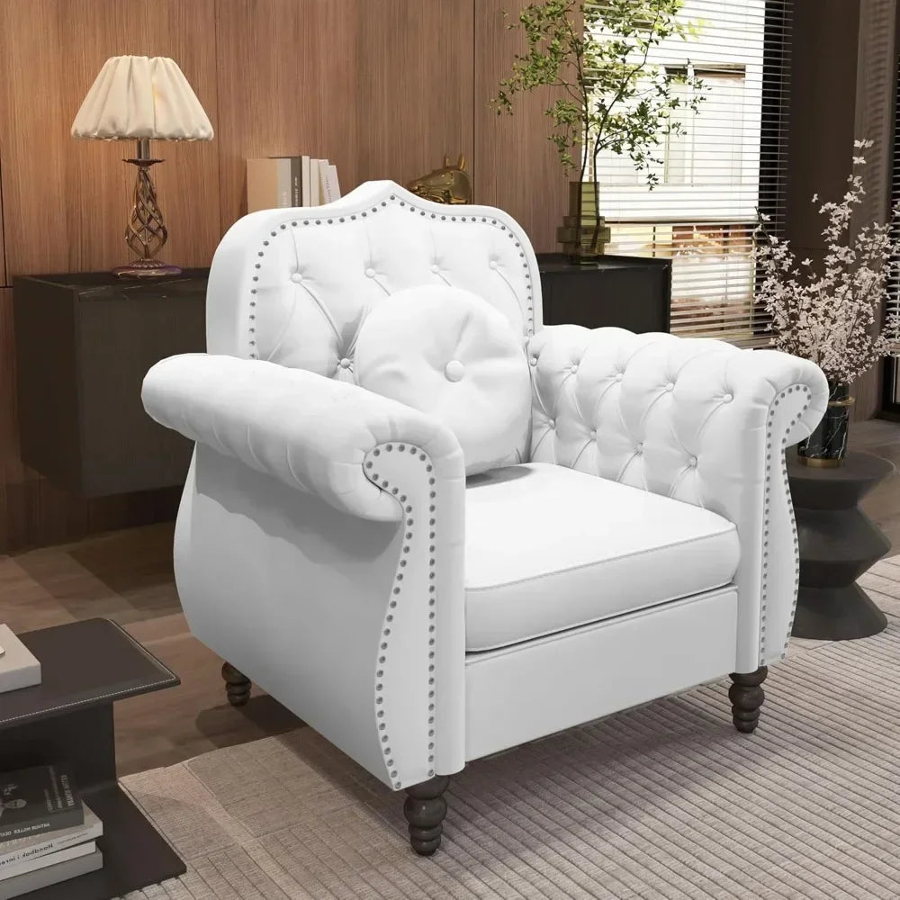 Mid-Century Modern Upholstered Velvet Nailhead Trim, 3 piece sectional sofa