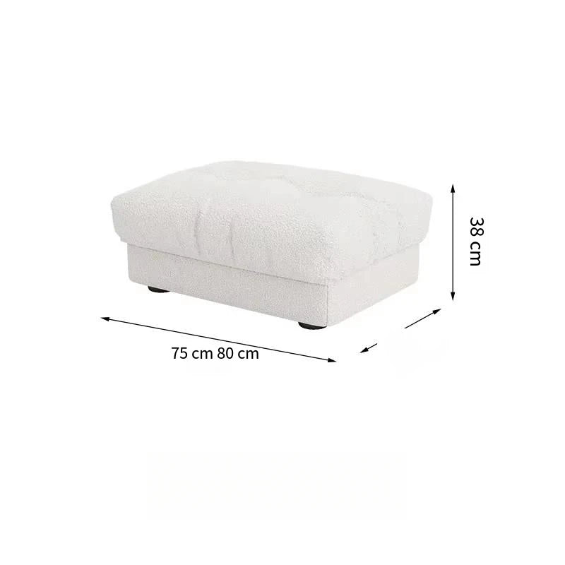 Minimalist Light Luxury Cream Clouds  Straight Comfort Sofa Bed Xxl
