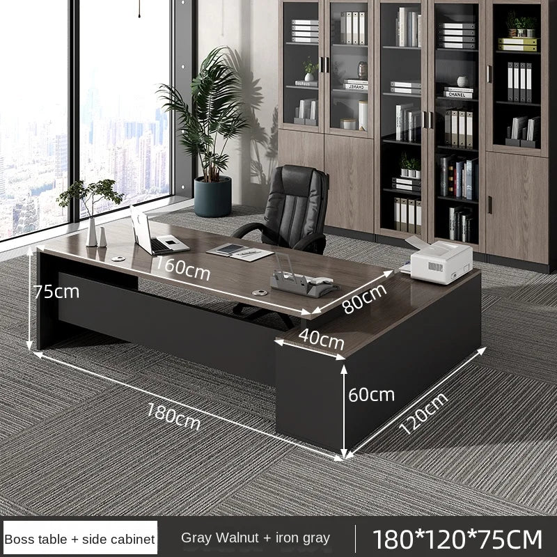 Luxury European Organizers L-shaped Standing Computer Writing Desk