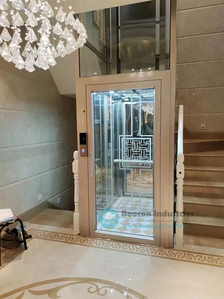 2-4 Floors small residential  hydraulic villa electric elevator lift