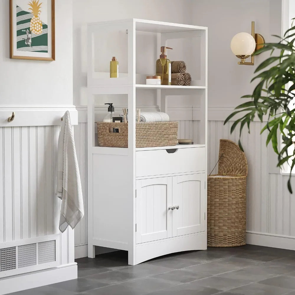 Floor Cabinet, Storage Drawer, 2 shelves, Cupboard