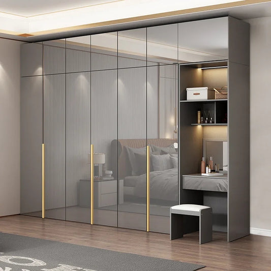 , Multifunction Wardrobe Closet. wooden doors, space saving, storage drawer