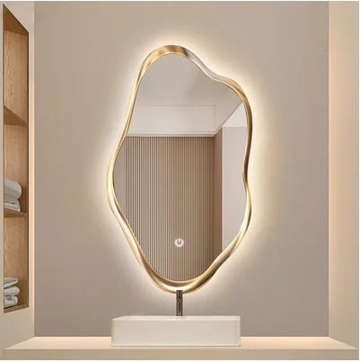 Decorative Wall Light, large circular accessories, big mirror, cabinets