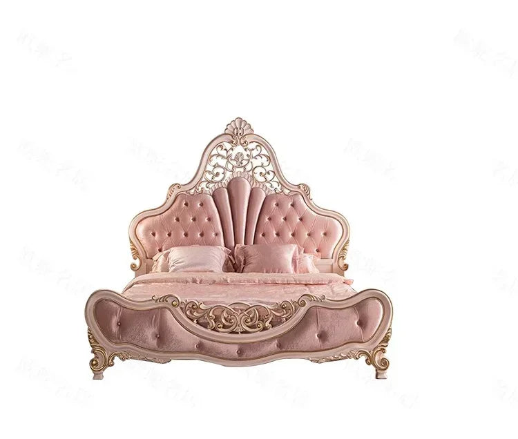 Nordic Luxury Frame princess queen/king size  simple, modern , Pretty Letto matrioniale