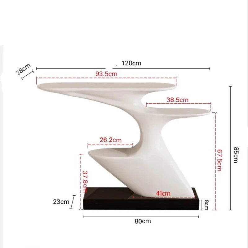 Nordic Miminalist  Mini Corner White Table Console office table design