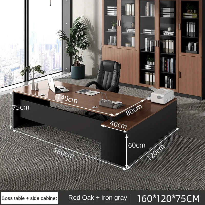 Luxury European Organizers L-shaped Standing Computer Writing Desk