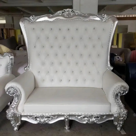 Modern casual luxury king high back wedding chair