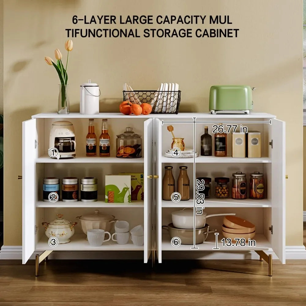 Accent Cabinet with shelves, Coffee Bar, Console Table