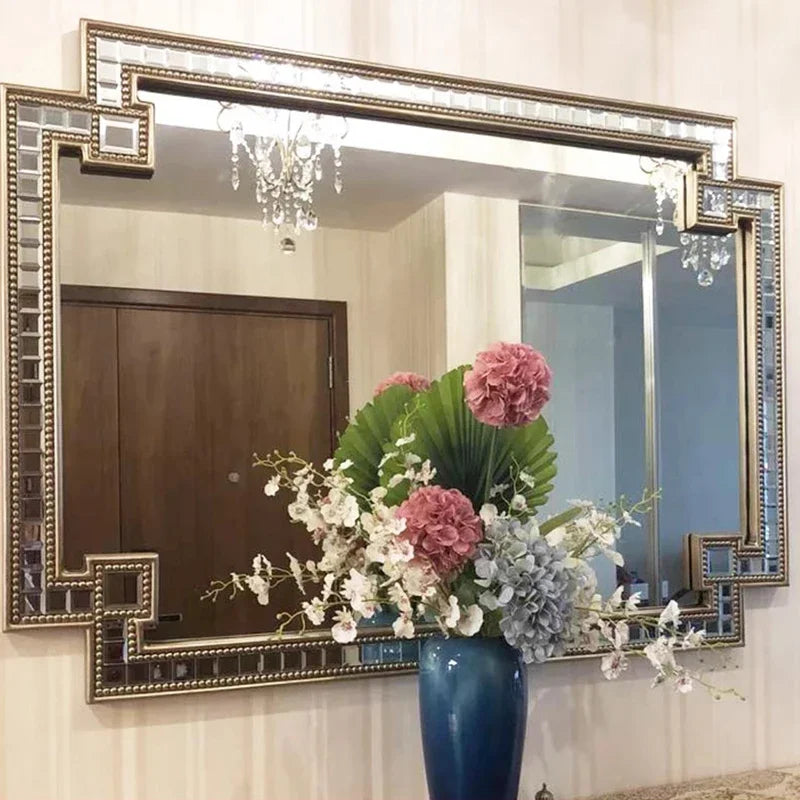 Nordic Aesthetic Horizontal Designer Big Size Wall Mirror