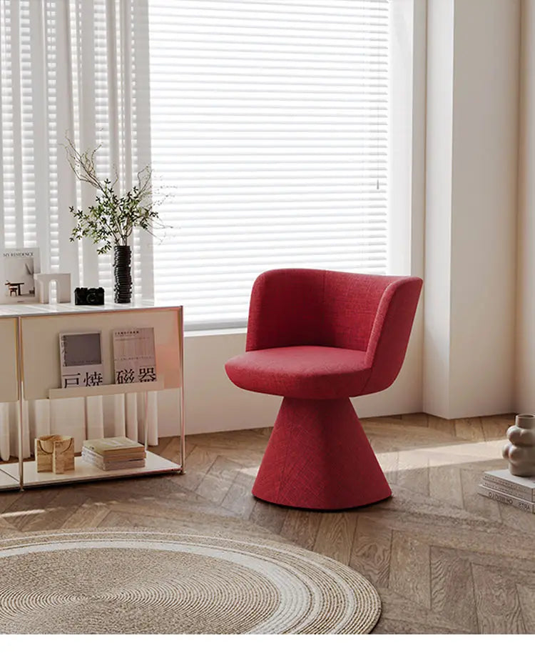 Italian rotatable designer  cream  makeup  chair