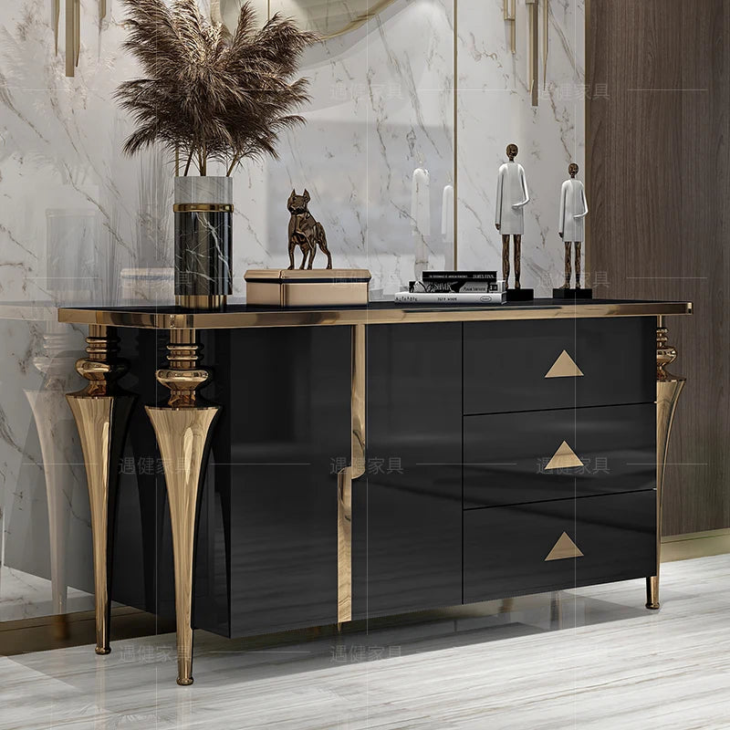 Modren Entrance Display stand, luxury storage cabinets, showcase corner drawers