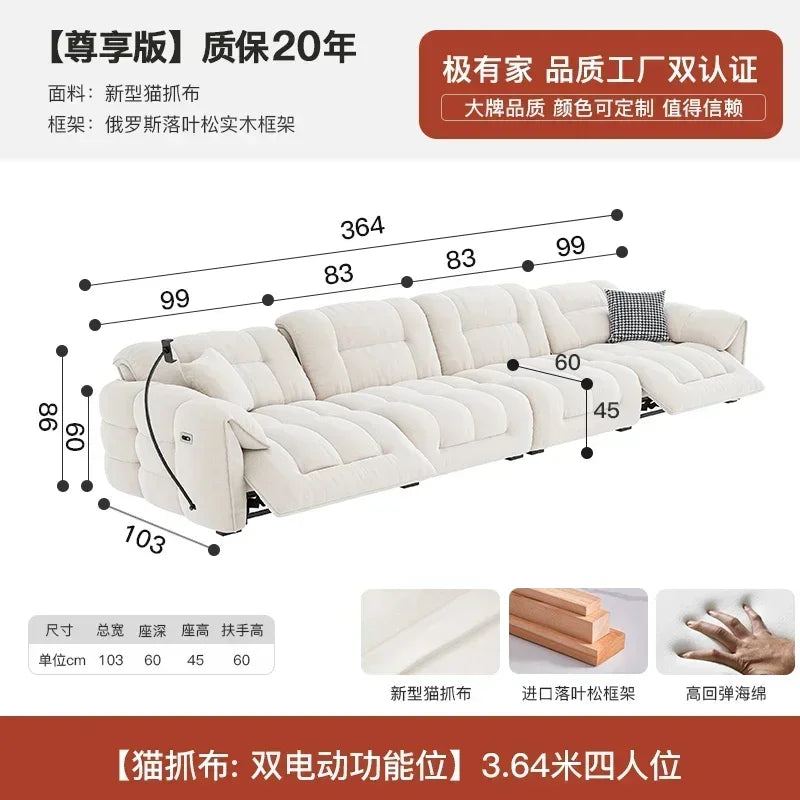 Nordic Modern Sofa Chair Fancy Electric Designer White Recliner