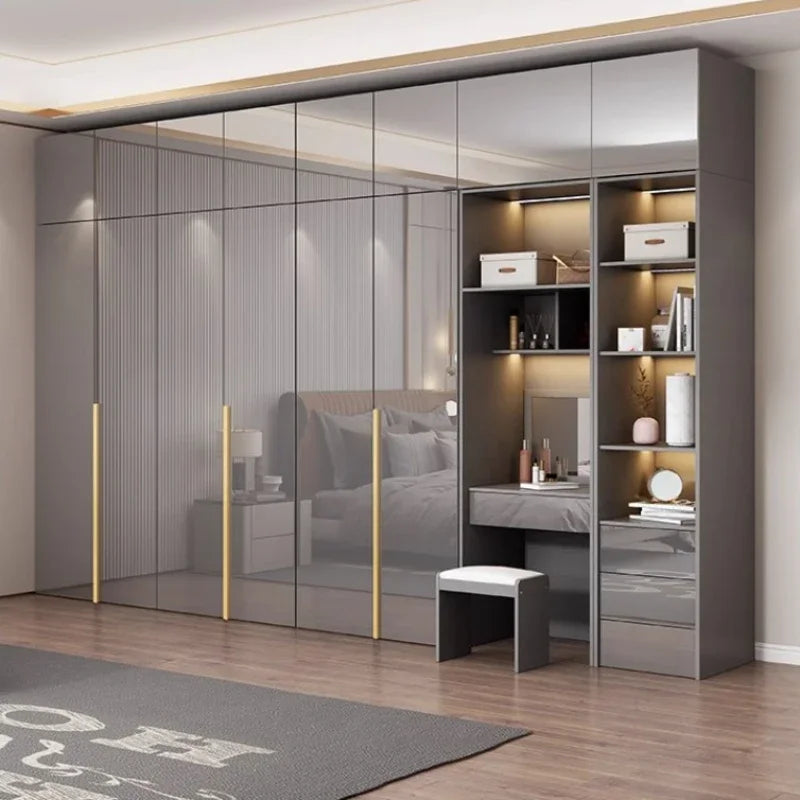 , Multifunction Wardrobe Closet. wooden doors, space saving, storage drawer