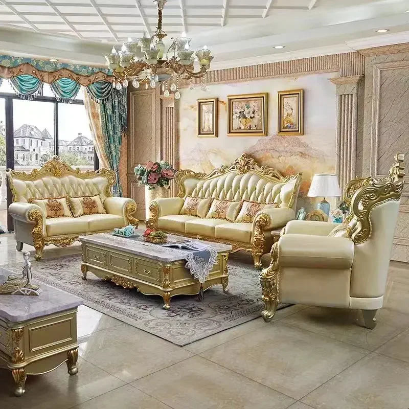 Nordic  Modular Canape Salon, Large Filler Golden Sofas, wood design, reclining luxury lounge sofa