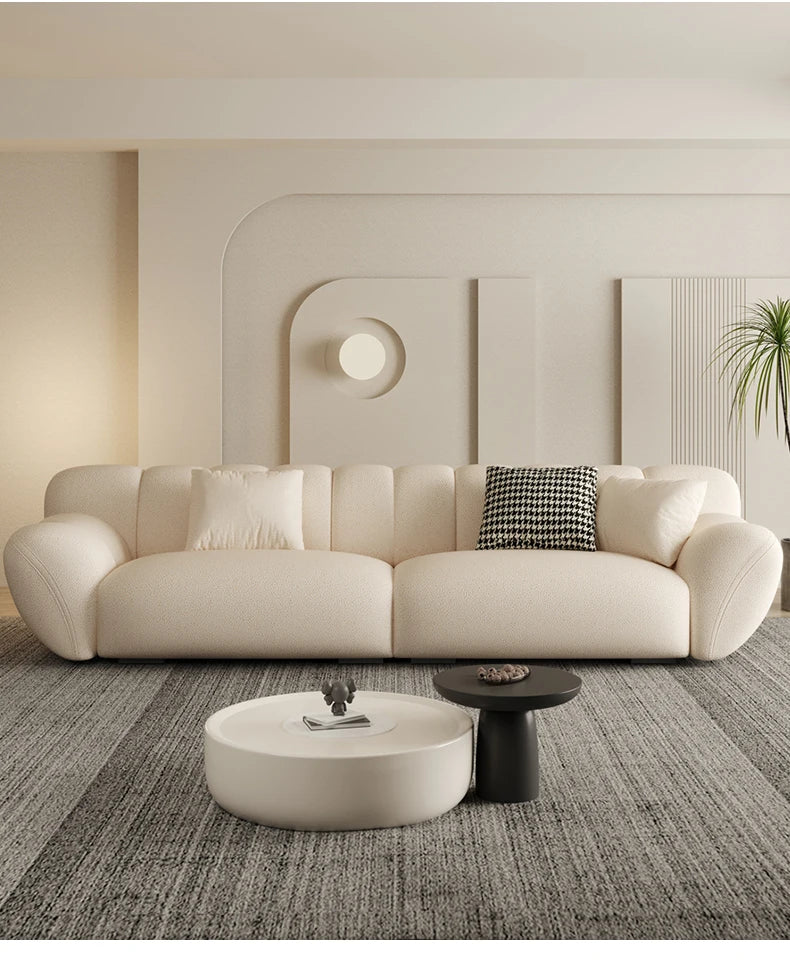 Nordic Designer, comfortable, relaxing, modern white lazy sofa