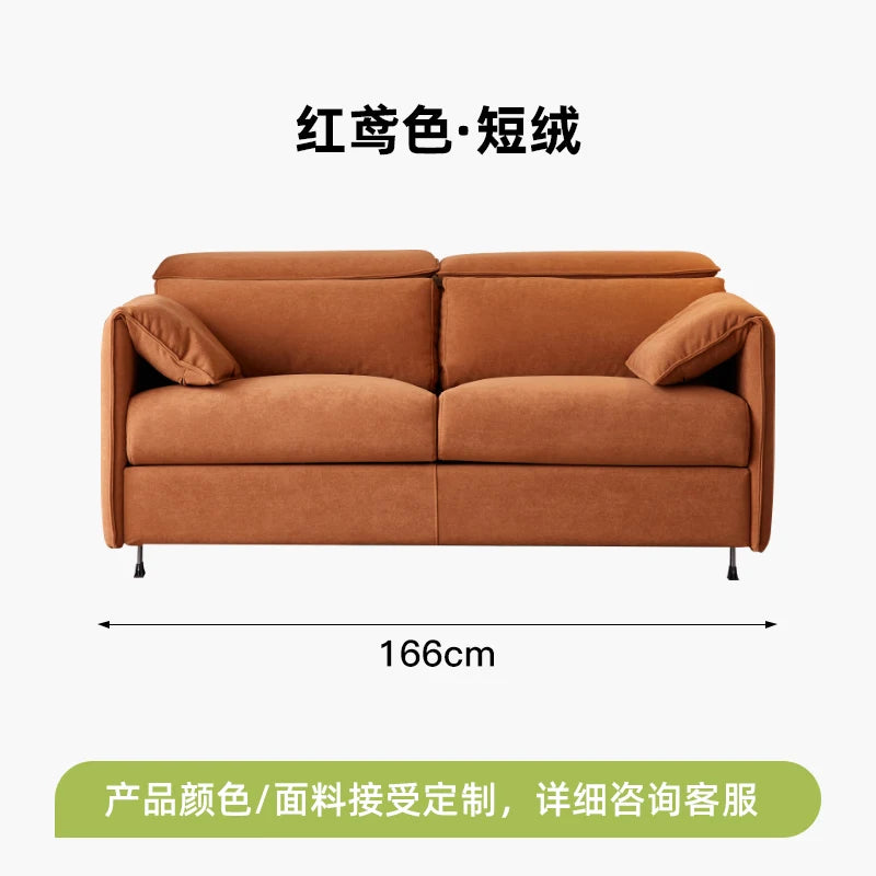 Nordic Italian Designer Modern Small Sleeper Sofa, foldable , convertible couch