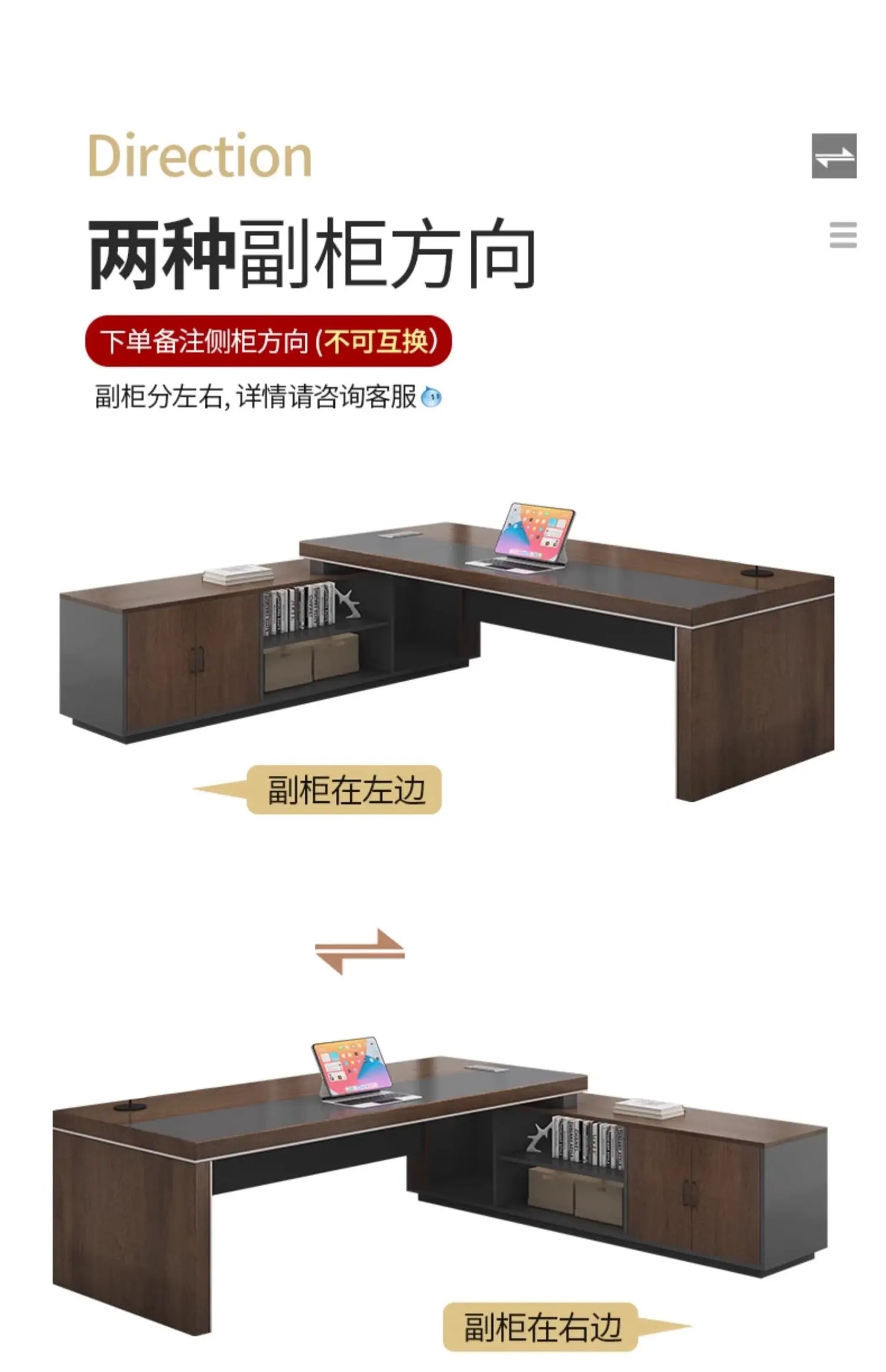 Modern Computer Study Table and writing desk, L-shaped gaming