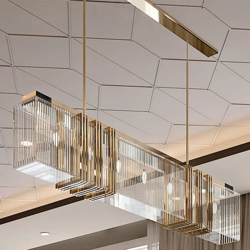 Nordic  Crystal Chandelier  Light, Luxury  Simple  Strip Light  Simple Hanging Interior Decoration Lamp