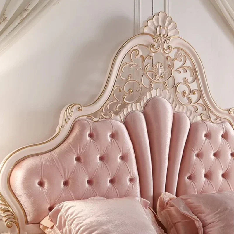 Nordic Luxury Frame princess queen/king size  simple, modern , Pretty Letto matrioniale