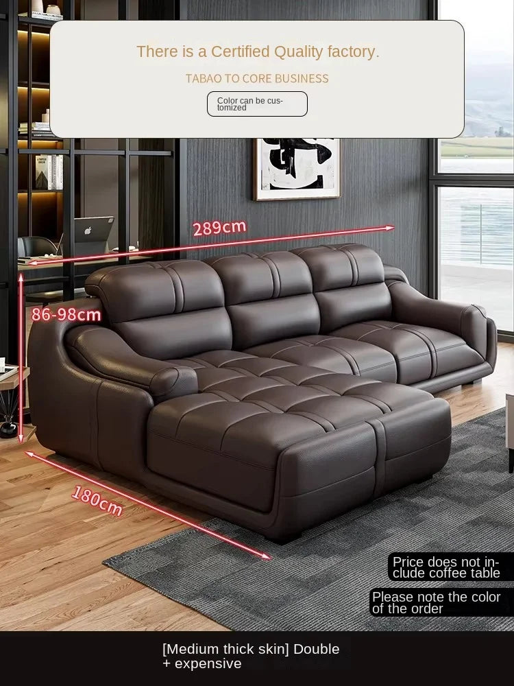 Nordic Modern Reclining Designer Large Wood  Brown Armrest design full set sofas
