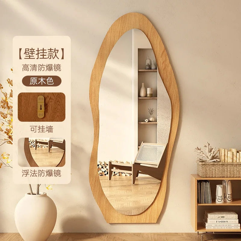 Decorative Floor Mirror Full Body Standing Korean Interior, Neon decor